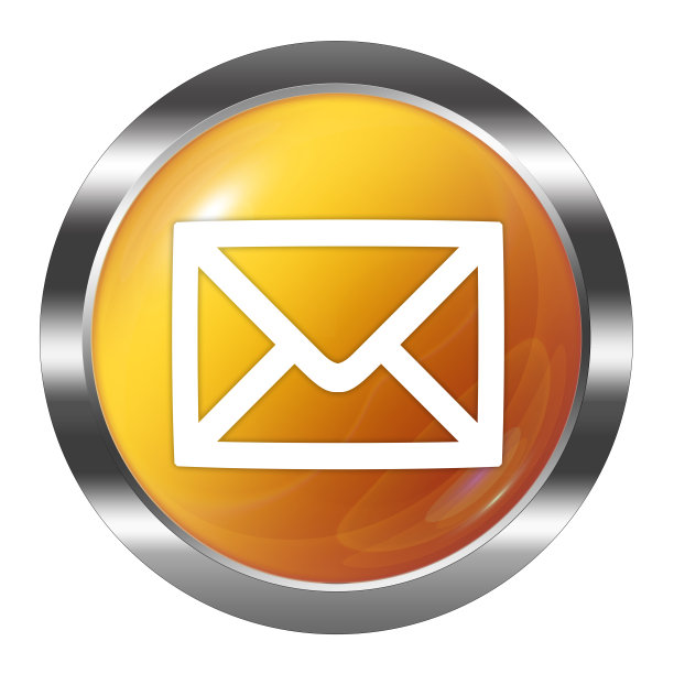 发光的邮件图标按钮图片下载