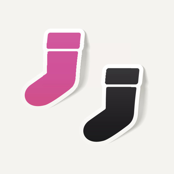 现实设计元素:圣诞袜图片下载