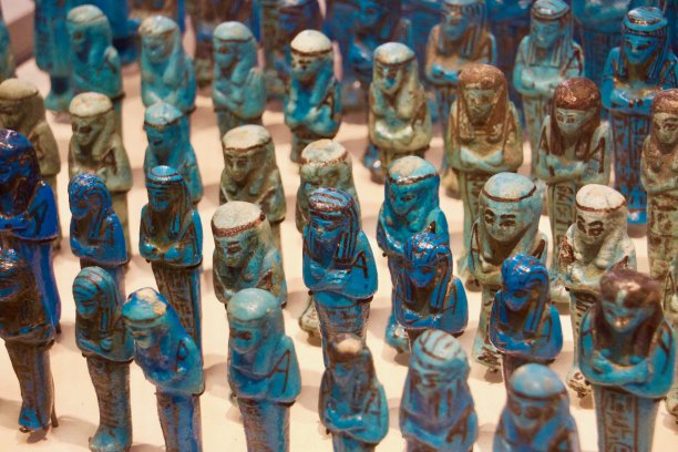 蓝色埃及法老雕像图片下载