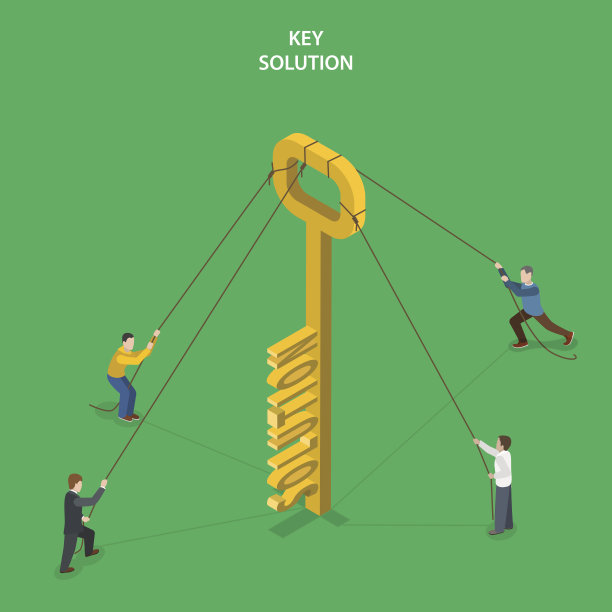 关键解等距平面矢量概念。图片下载