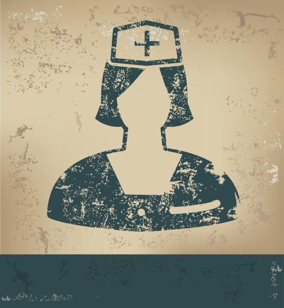 对老护士进行背景、矢量设计图片下载