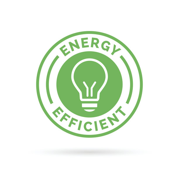 节能环保标志灯泡符号设计图片下载