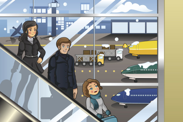 全家去度假素材图片