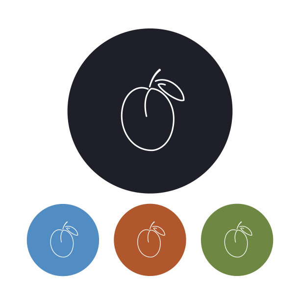 图标梅花在轮廓图片下载