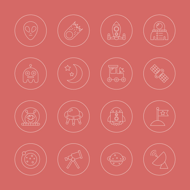 空格线图标集图片下载