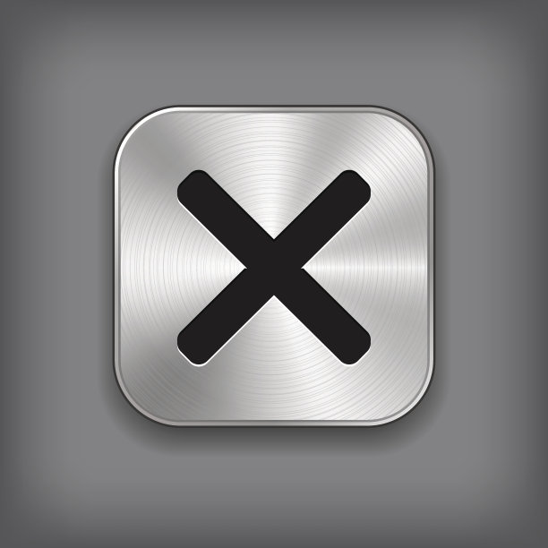 取消图标 - 金属App按钮图片下载