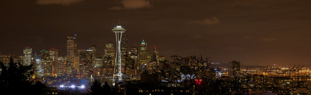 西雅图在晚上图片下载