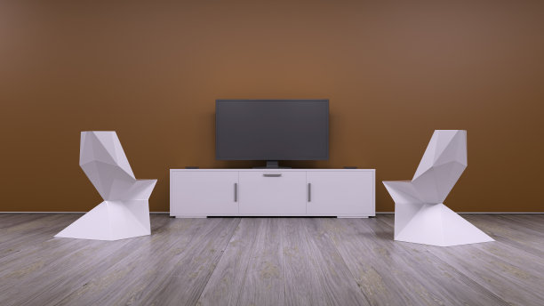 电视显示3D渲染图片下载