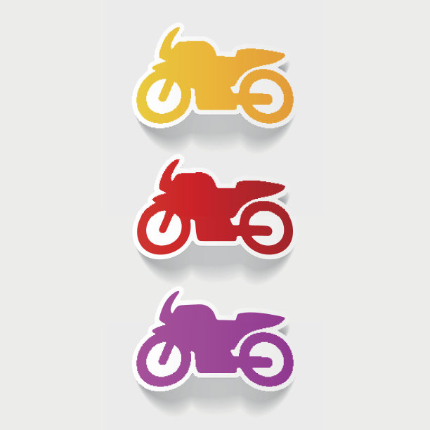 写实设计元素:摩托车图片下载