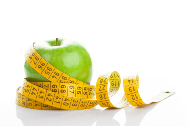 青苹果与卷尺图片下载