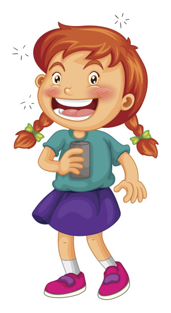 小女孩拿着杯子图片下载