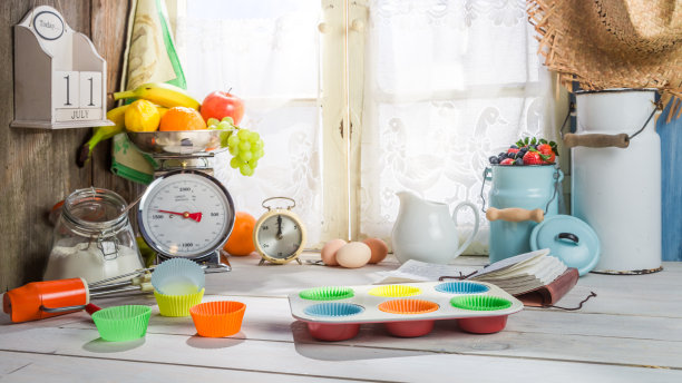 烘焙美味的浆果松饼图片下载