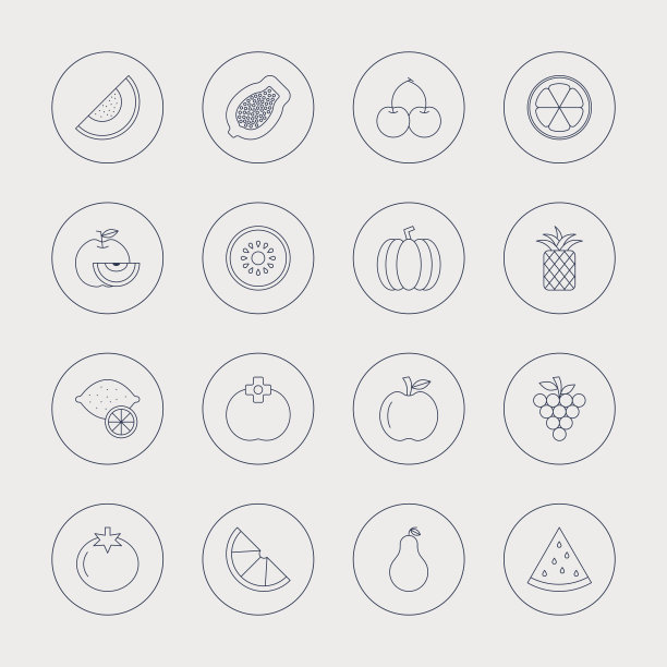 水果线图标设置图片下载