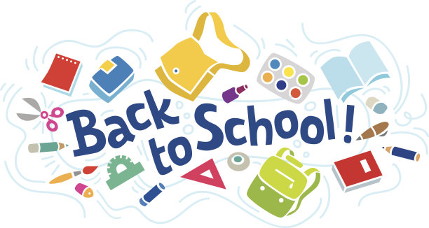 回到学校的字体或设计模板图片下载