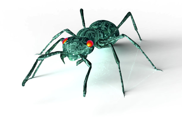 数字安全概念电脑错误隔离在白色，3D插图图片下载