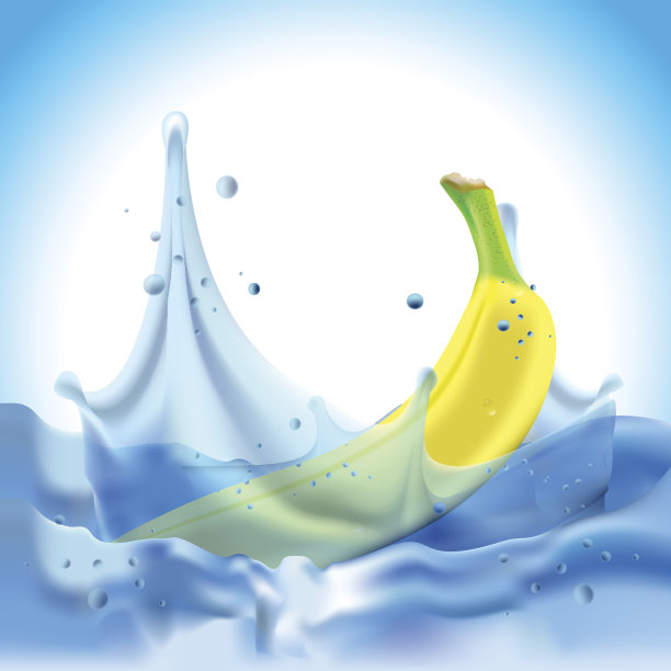 水溅香蕉图片下载