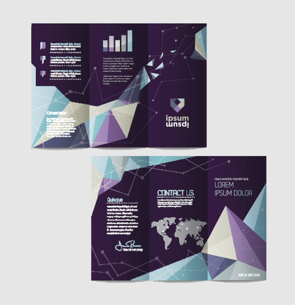 矢量图形优雅的商业宣传册设计为您的公司图片下载