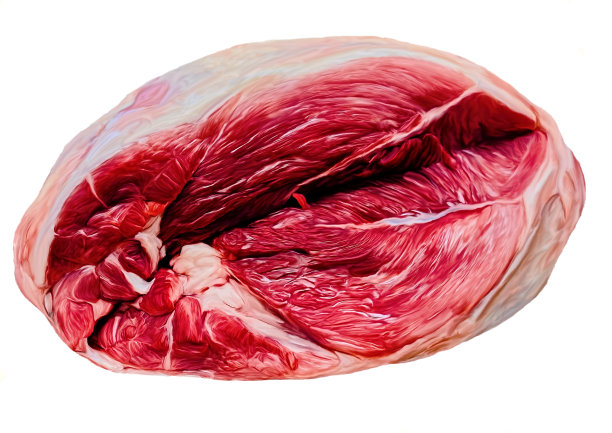 大块新鲜猪肉图片下载