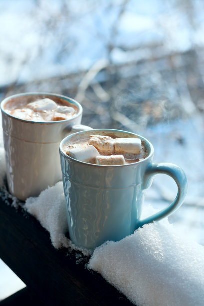 热可可。棉花糖图片下载