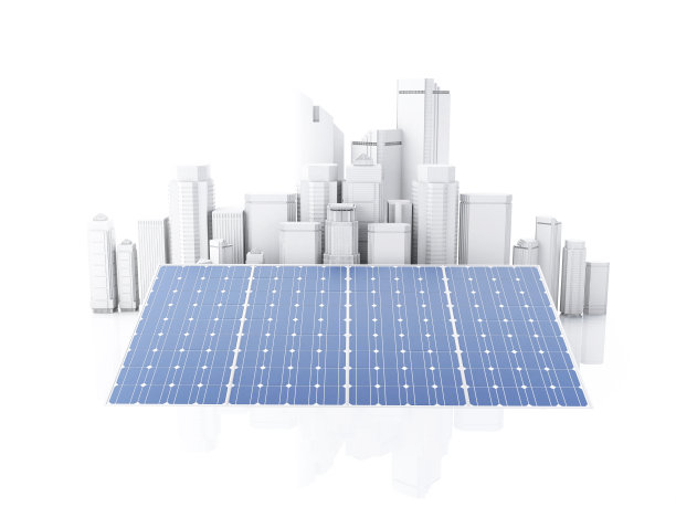 3d城市的替代能源。图片下载