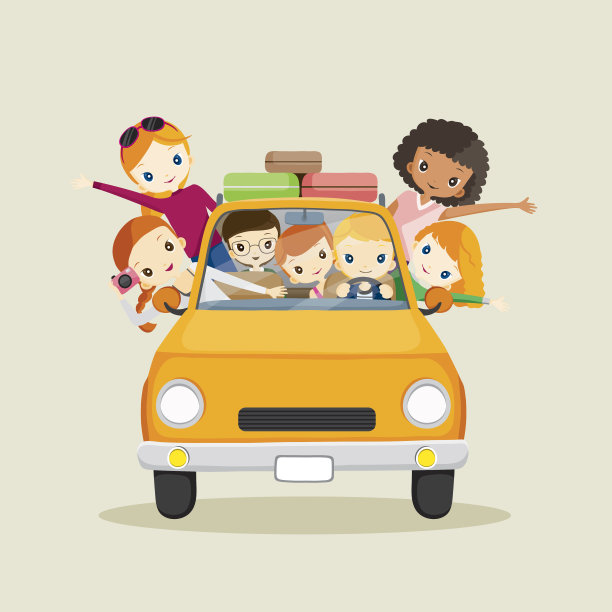 人们开车去旅游图片下载