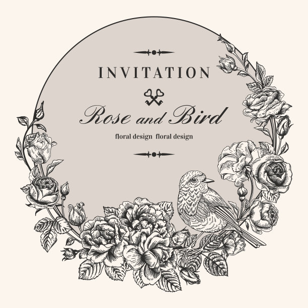 圆框玫瑰。图片下载