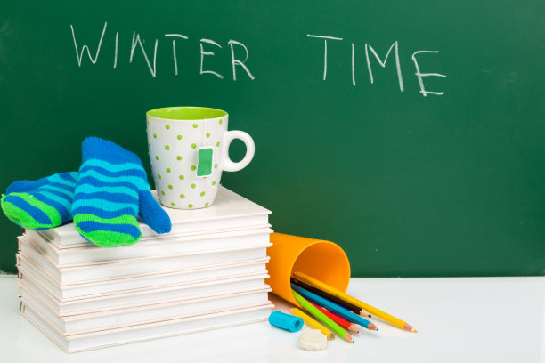 学校的结束。寒假图片下载