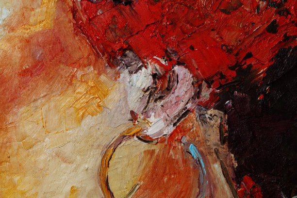 彩色油画纹理特写，美丽的背景艺术图片下载