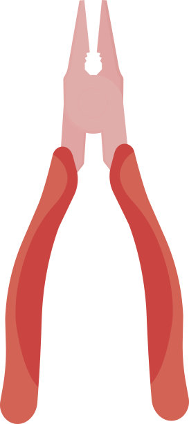 建设钳插图。颜色图片下载