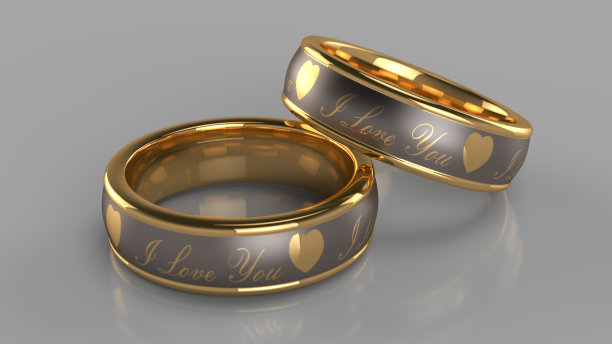 一对金戒指图片下载