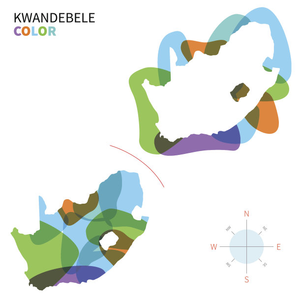 透明涂料效果的宽德贝勒矢量彩色图。图片下载