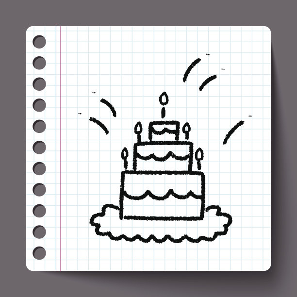 涂鸦蛋糕图片下载