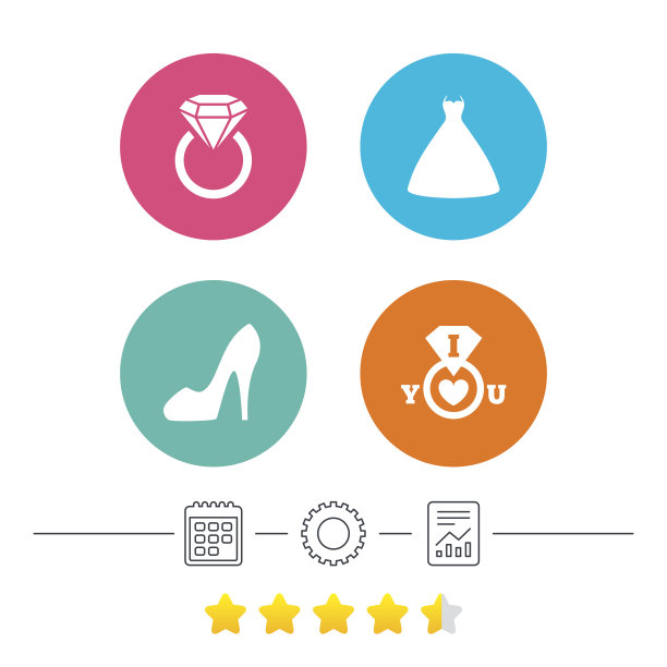 婚纱图标。女鞋的象征。图片下载