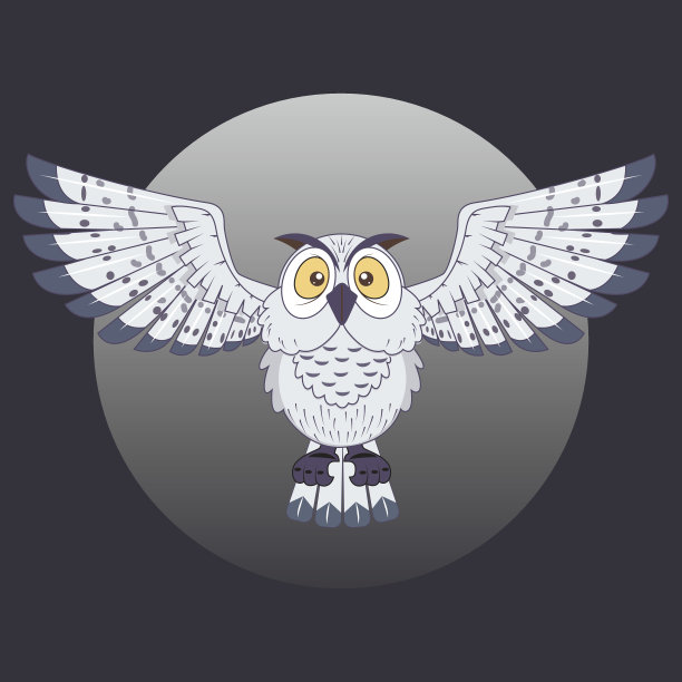 鸟猫头鹰飞图片下载