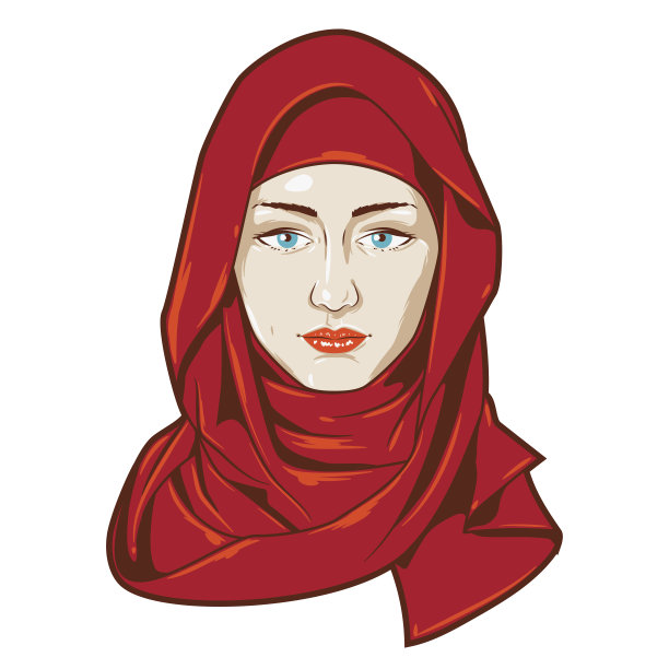 一个美丽的中东女孩的肖像图片下载