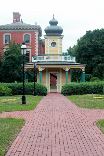 黄色圆顶建筑图片下载