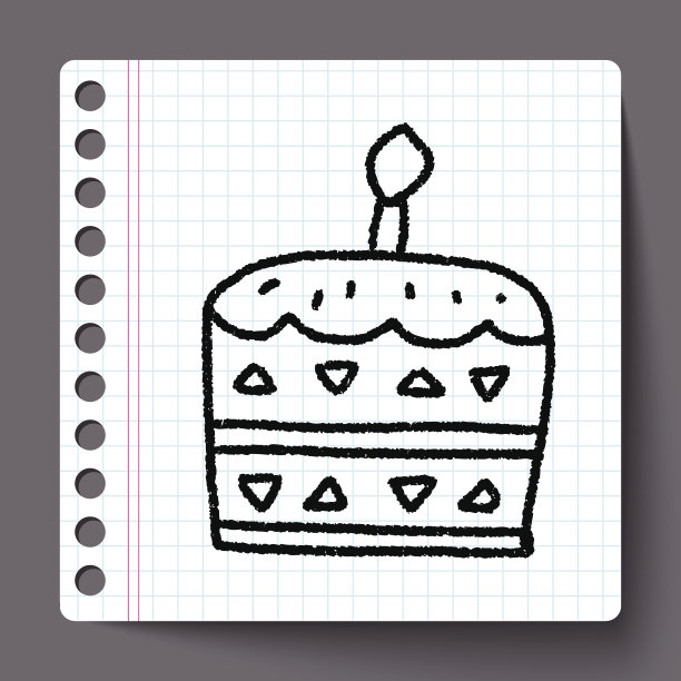 涂鸦蛋糕图片下载