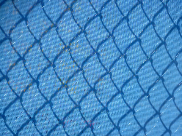 蓝色建筑围墙图片下载