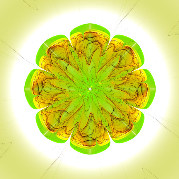 三维抽象分形插画背景创意设计图片下载