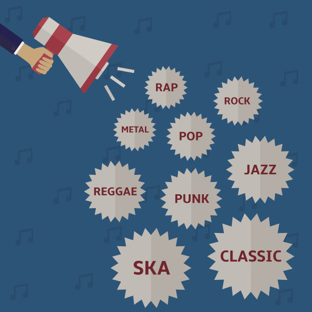 音乐风格图标集图片下载