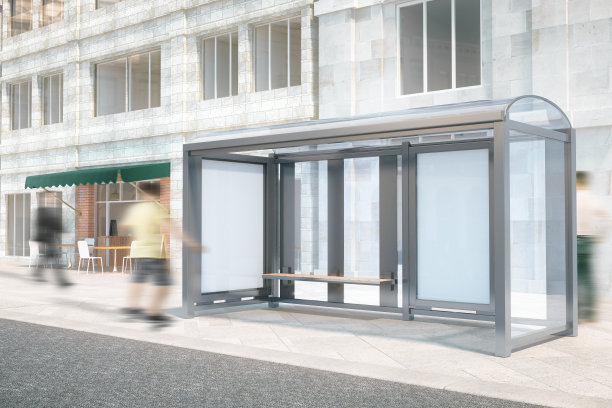 停站处的空白广告横幅图片下载