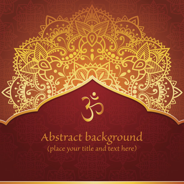 印度复古风格背景图片下载