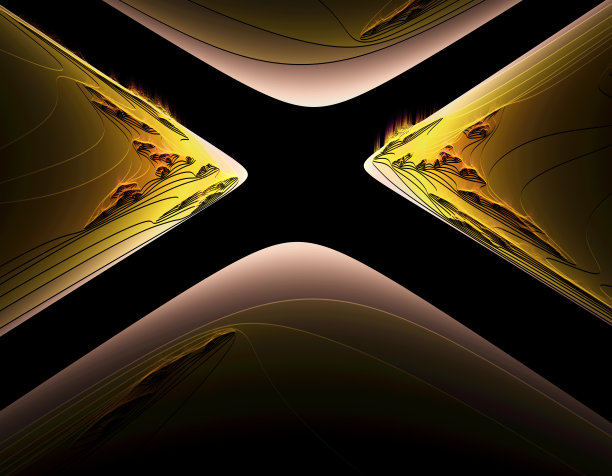 三维抽象分形插画背景创意设计图片下载