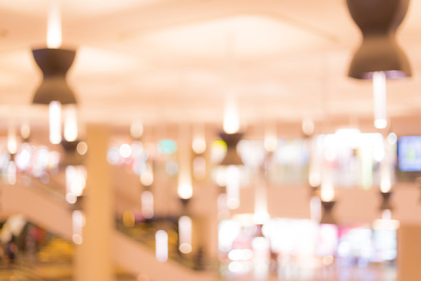 购物中心模糊背景图片下载