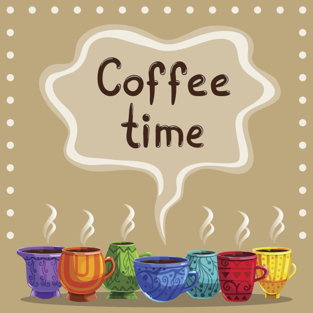 卡配一杯热咖啡图片下载