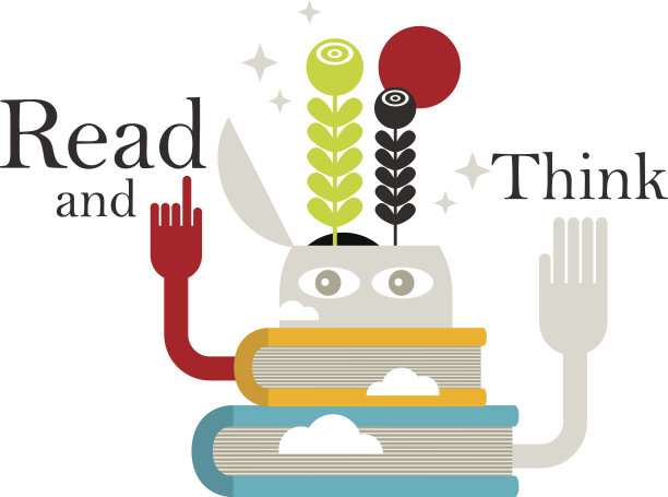 有抽象书籍的奇怪生物。图片下载