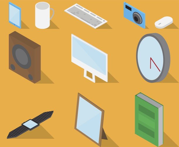 等距图标桌面集图片下载