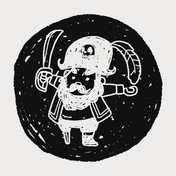 海盗船长涂鸦图片下载