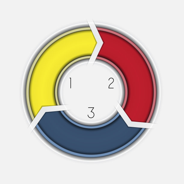 插图模板与文本区域和三个箭头图片下载