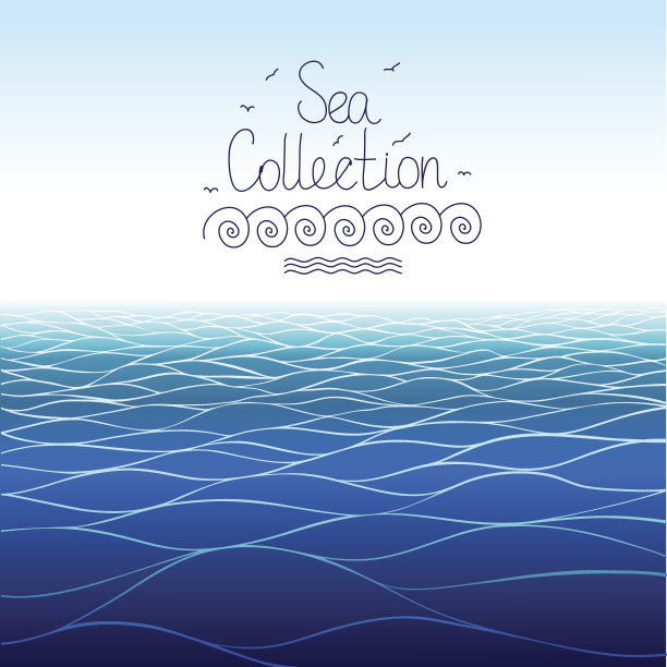 无缝水平海背景图片下载